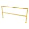 Vestil Steel Square Safety Handrail, 86-1/2 In. x 4 In. x 42 In., Yellow SQ-84 - alternate 3